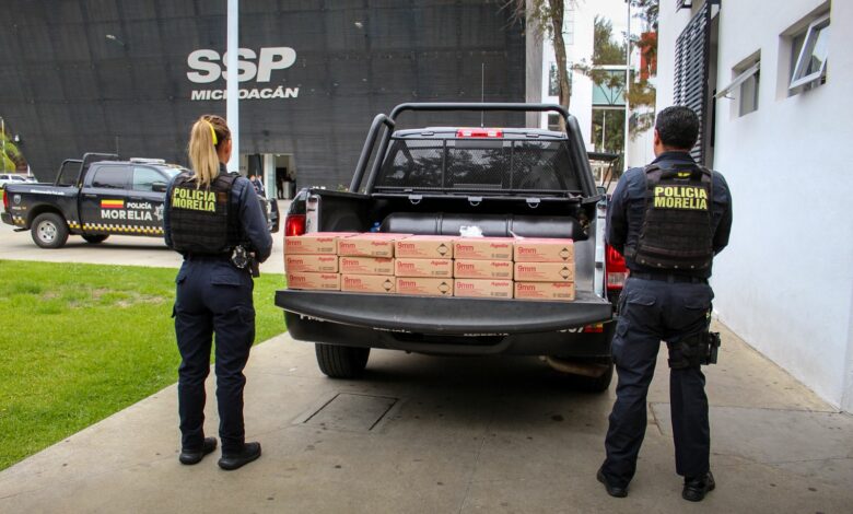 Policía Morelia recibe municiones para reforzar estrategia de seguridad