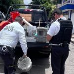 Policía Morelia retira obstáculos en colonia Buena Vista por mujer lesionada