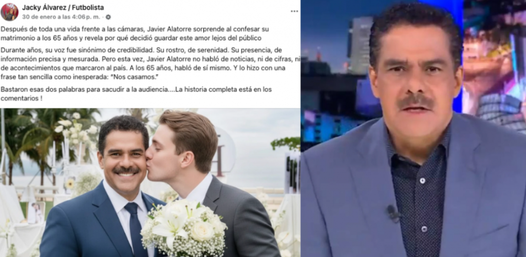 ¿Javier Alatorre se casó…con otro hombre?